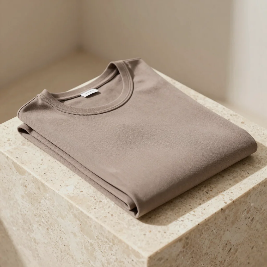 The Sculpted Ribbed Micro Tee